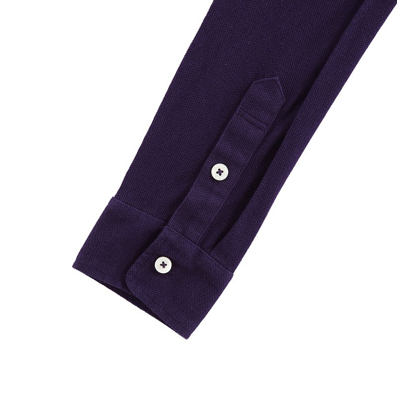 紫色長(zhǎng)袖POLO衫