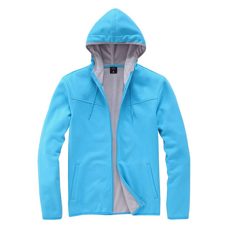 藍(lán)色開衫衛(wèi)衣