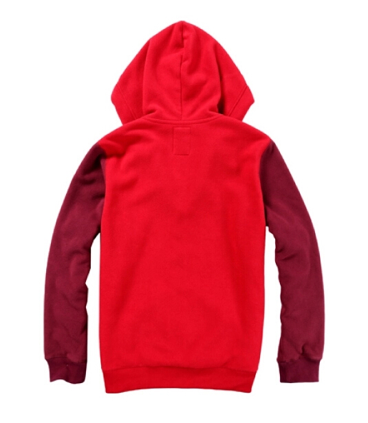 時尚紅色抓絨衛(wèi)衣