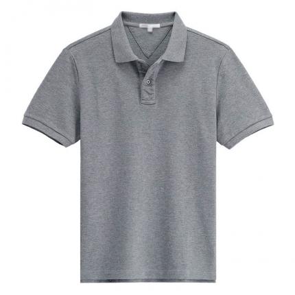 經(jīng)典灰色商務(wù)翻領(lǐng)T恤衫訂購