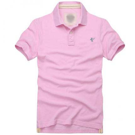 粉紅色時尚夏裝T恤衫印制 全棉材質(zhì)