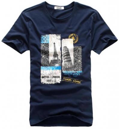 爆款潮流印花圓領(lǐng)T恤加工