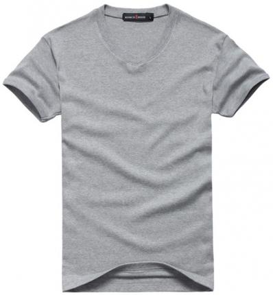 夏季萊卡棉面料V領(lǐng)T恤批發(fā)