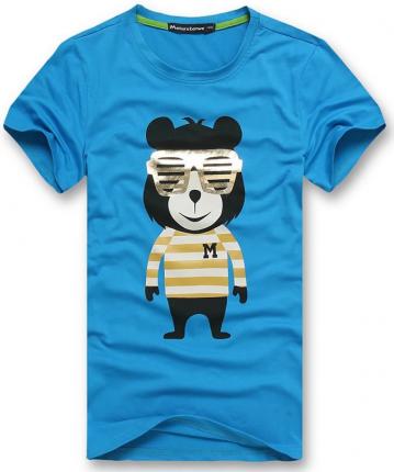 【定制】棉質(zhì)時(shí)尚印花潮流圓領(lǐng)T恤衫