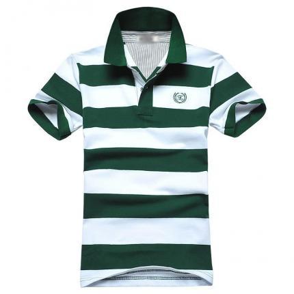 時(shí)尚條紋T恤衫定做